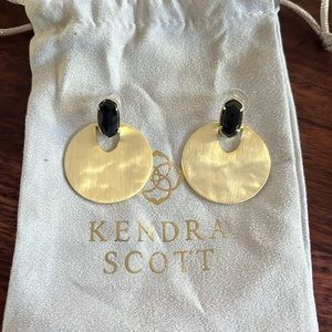 Kendra Scott Deena Earrings - Gold and Black